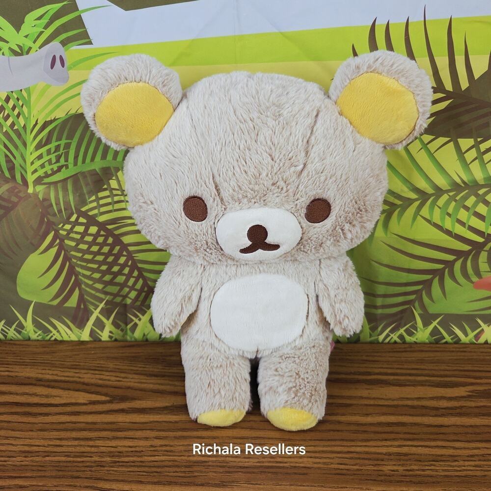 San-X Rilakkuma Light Brown Sherbet 16" Plush US10053 Yellow Ears Feet New
